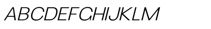 Glipe Extra Light Oblique Font UPPERCASE