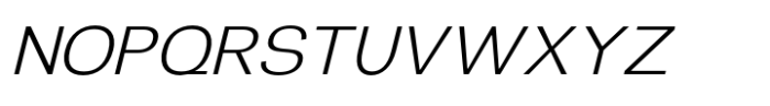 Glipe Extra Light Oblique Font UPPERCASE
