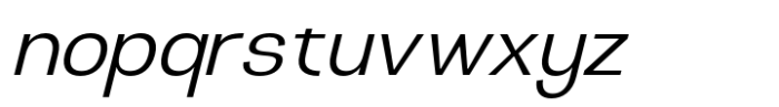 Glipe Light Oblique Font LOWERCASE