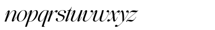 Glisstory Italic Font LOWERCASE