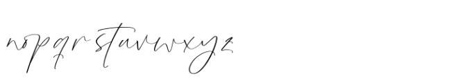 Glistening Silent Regular Font LOWERCASE