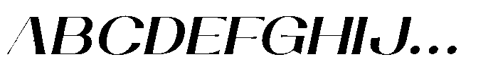 Glitch Keylink Italic Font UPPERCASE