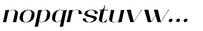 Glitch Keylink Italic Font LOWERCASE