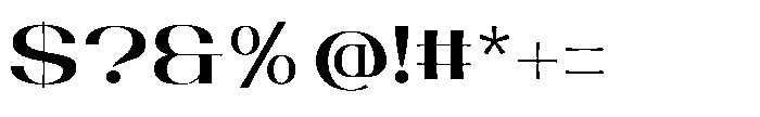 Glitch Keylink Regular Font OTHER CHARS