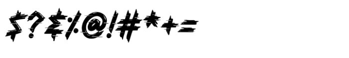 Glitch Shoot Font OTHER CHARS