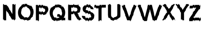 Glitchren Vertical Font UPPERCASE
