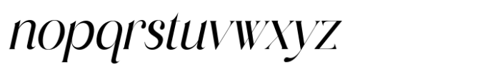 Glittory Italic Font LOWERCASE