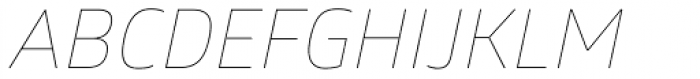 Glober Thin Italic Font UPPERCASE