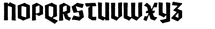 Glofters Rough Font UPPERCASE
