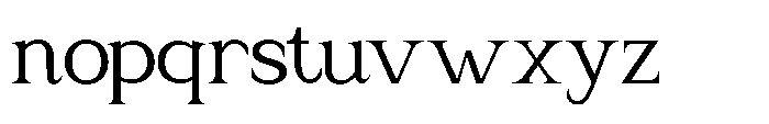 Glojean Font LOWERCASE
