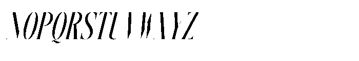 Glomreis Italic Font UPPERCASE