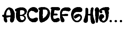 Gloomy Kochi Font UPPERCASE