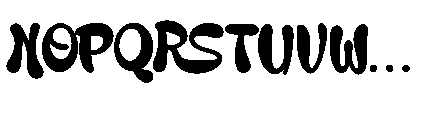 Gloomy Kochi Font UPPERCASE