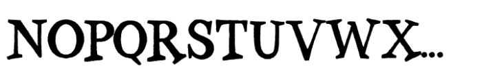Gloomy Mummy Regular Font UPPERCASE