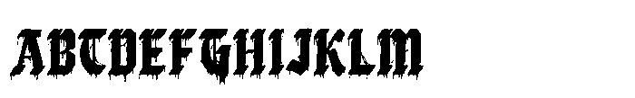 Gloomy Sunday Font UPPERCASE