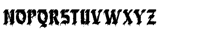 Gloomy Sunday Font UPPERCASE