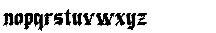 Gloomy Sunday Font LOWERCASE