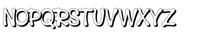 Gloopy Toons Outline Font UPPERCASE