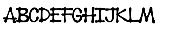 Gloopy Toons Regular Font UPPERCASE