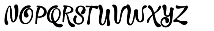 Gloopy Font UPPERCASE