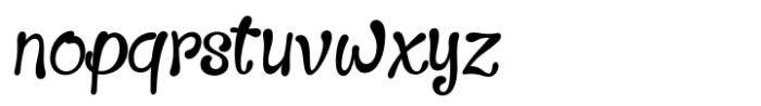 Gloopy Font LOWERCASE