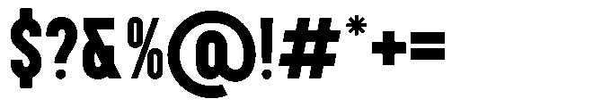 Glorea Regular Font OTHER CHARS