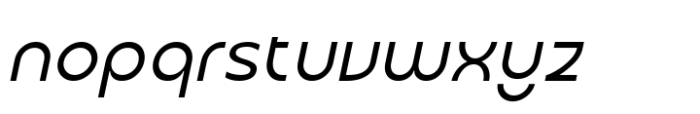 Glorida Medium Italic Font LOWERCASE