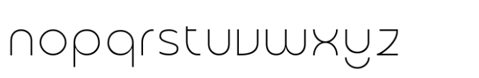 Glorida Thin Font LOWERCASE