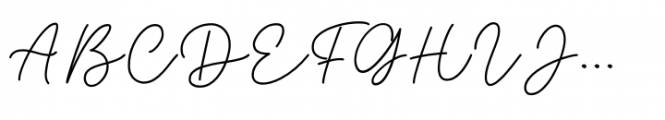 Glorius Signature Regular Font UPPERCASE