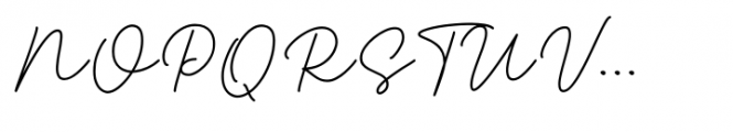 Glorius Signature Regular Font UPPERCASE