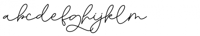 Glorius Signature Regular Font LOWERCASE