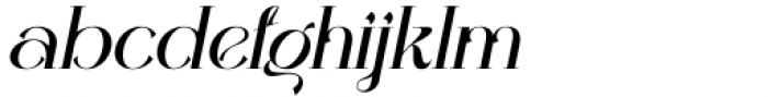 Glory Migella Italic Font LOWERCASE