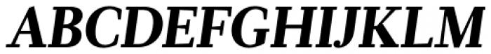 Glosa Black Italic Font UPPERCASE