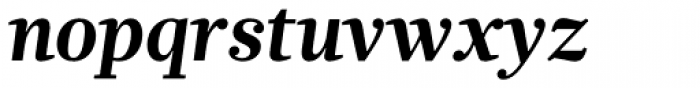 Glosa Bold Italic Font LOWERCASE