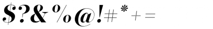 Glosa Display Black Italic Font OTHER CHARS