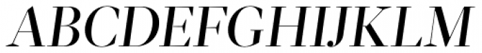 Glosa Display Medium Italic Font UPPERCASE