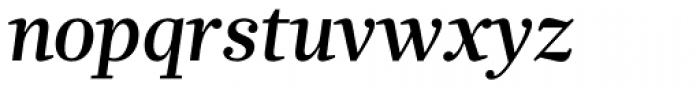Glosa Medium Italic Font LOWERCASE