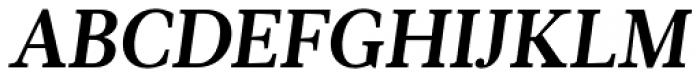 Glosa Text Bold Italic Font UPPERCASE