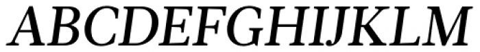 Glosa Text Medium Italic Font UPPERCASE