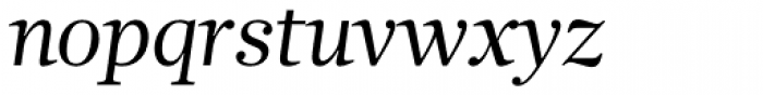 Glosa Text Roman Italic Font LOWERCASE