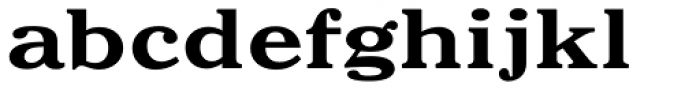 Gloucester Pro Bold Extended Font LOWERCASE