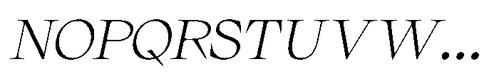 Gloudy Italic Font UPPERCASE