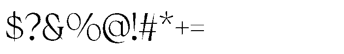 Gloudy Regular Font OTHER CHARS