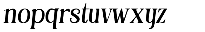 Glower Italic Font LOWERCASE