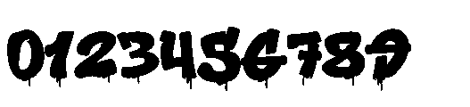 Gloze Drip Dripping Font OTHER CHARS