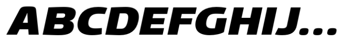 Gltp Starion Expanded Black Italic Font UPPERCASE