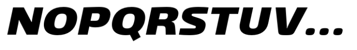 Gltp Starion Expanded Black Italic Font UPPERCASE