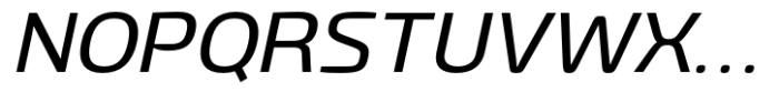 Gltp Starion Expanded Italic Font UPPERCASE