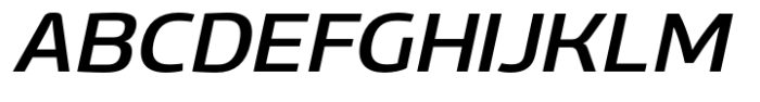 Gltp Starion Expanded Medium Italic Font UPPERCASE