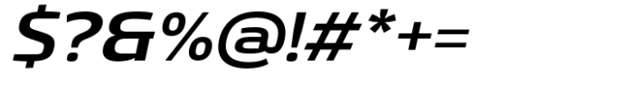 Gltp Starion Expanded Semi Bold Italic Font OTHER CHARS